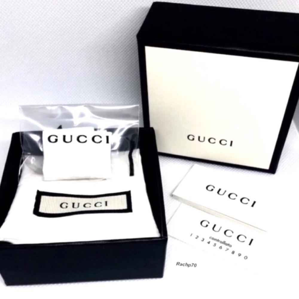 New Authentic Gucci Ghost Sterling Silver Ring - Picture 9 of 10